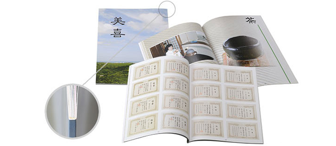カタログのような仕上がりの製本