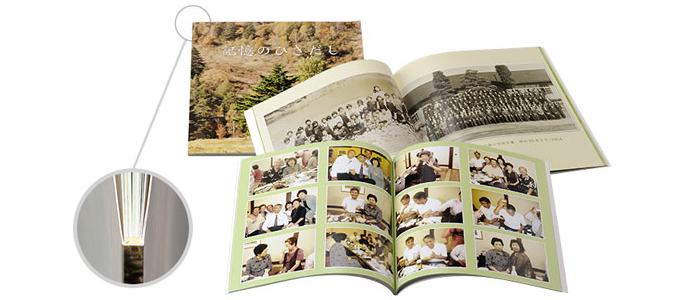 雑誌のような仕上がりの製本